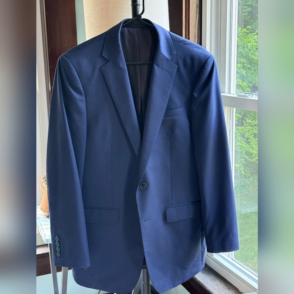 Men's Blue Calvin Klein 40S Blue Suit Jacket